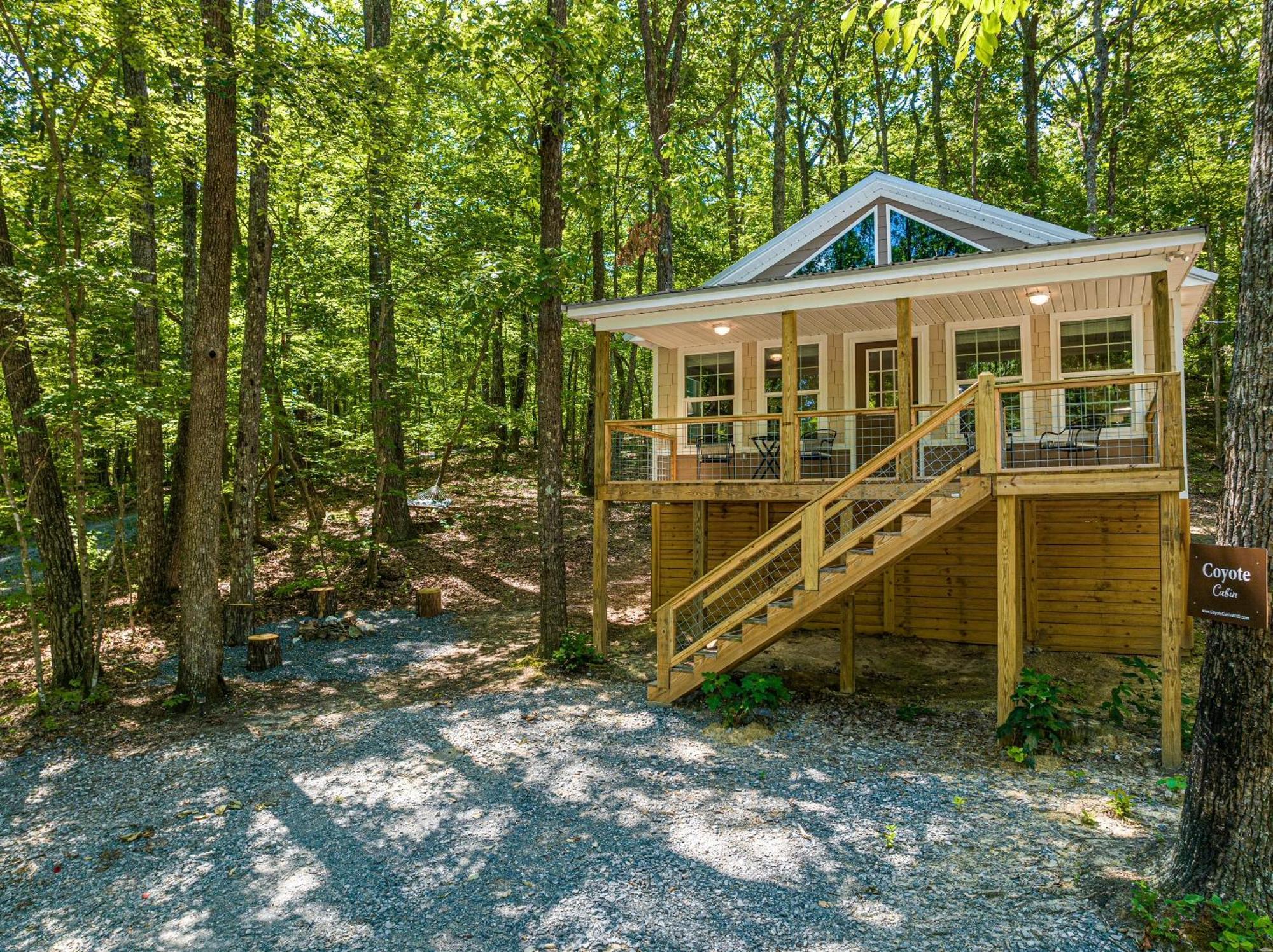 Coyote Cabin At Woodland Retreat At Desoto Beside Desoto State Park Fort Payne Luaran gambar